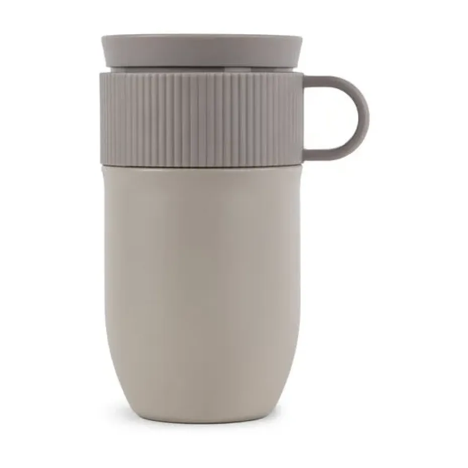 Tasse de voiture thermos Ted 32 cm, Beige