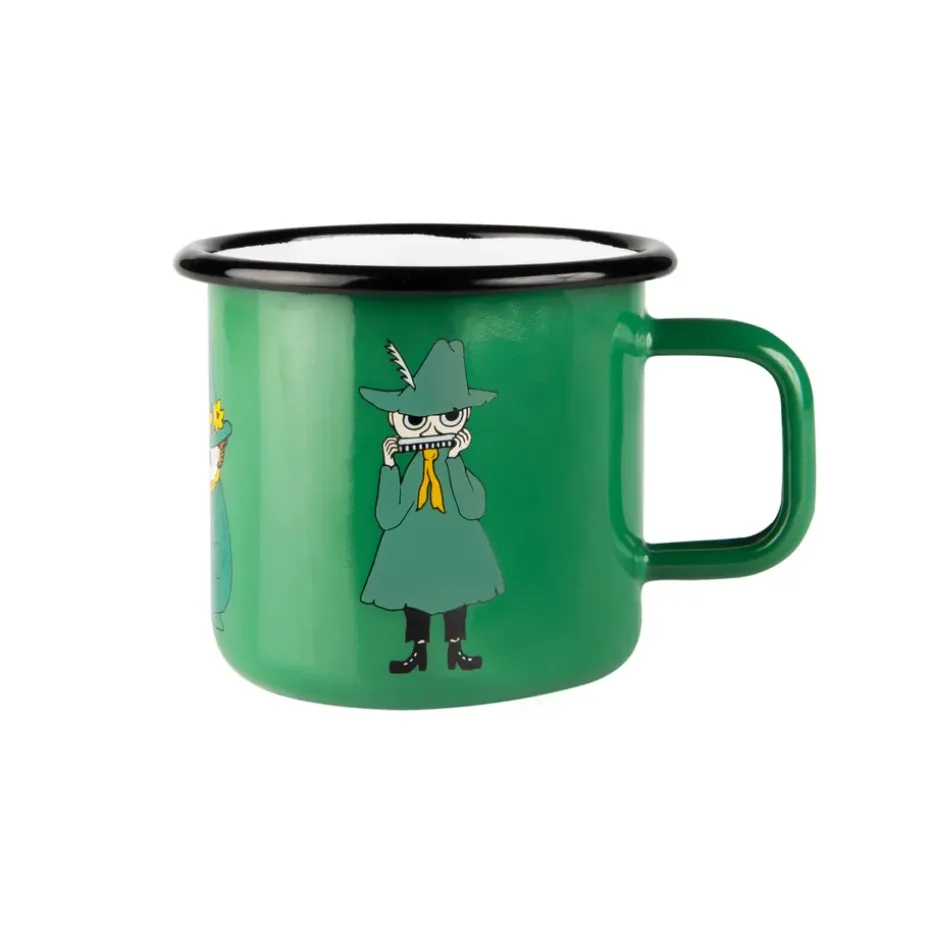 Tasse en émail Snusmumriken 37 cl, Vert