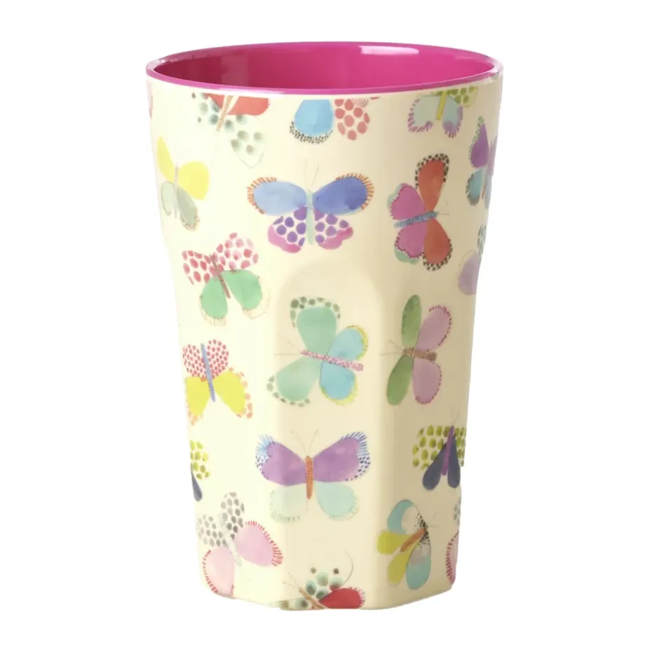 Tasse en mélamine Rice haut, Butterfly
