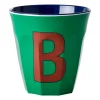 Tasse en mélamine Rice medium lettre B 30 cl, Forest green