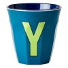 Tasse en mélamine Rice medium lettre Y 30 cl, Emerald green