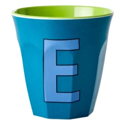 Tasse en mélamine Rice medium lettre E 30 cl, Emerald green