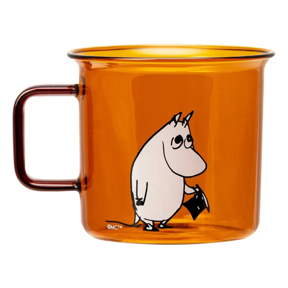 Tasse en verre Moominpappa 35 cl, Amber