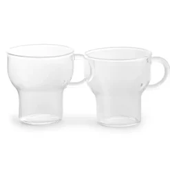Tasse en verre Sagaform 15 cl Lot de 2, Transparent
