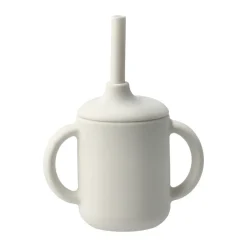 Tasse Idun avec paille en silicone 120 ml, Vanille