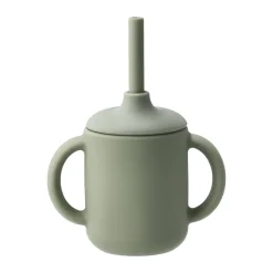 Tasse Idun avec paille en silicone 120 ml, Vert