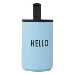 Tasse isotherme Design Letters, Light blue-hello