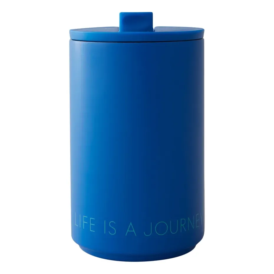 Tasse isotherme Design Letters, Cobalt blue