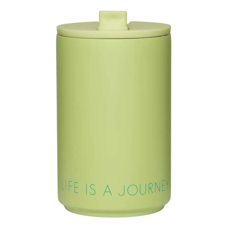 Tasse isotherme Design Letters, Green pale