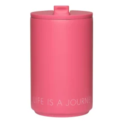 Tasse isotherme Design Letters, Cherry pink
