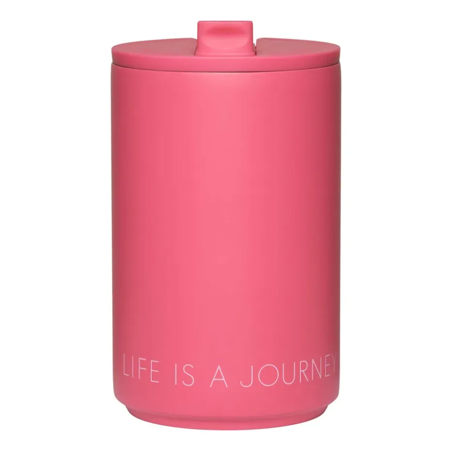 Tasse isotherme Design Letters, Cherry pink