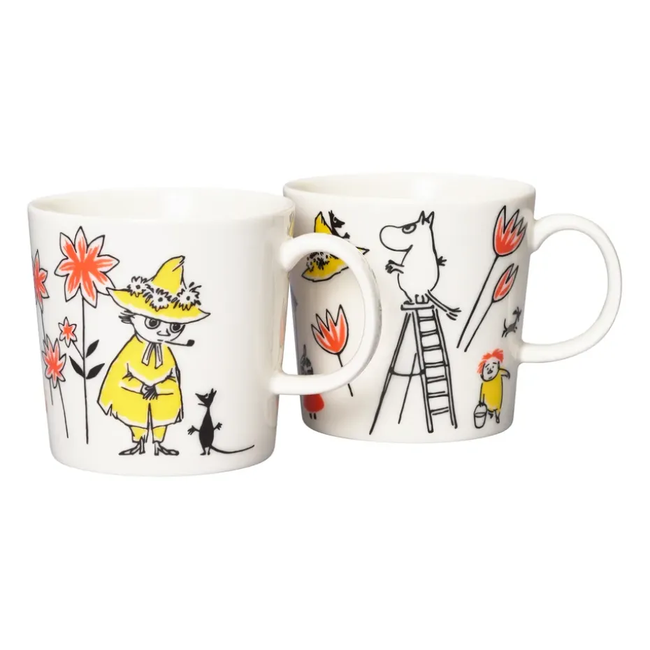 Tasse Moomin Arabia x Croix Rouge ABC Mix Lot de 2, 30 cl