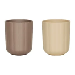 Tasse Pullo lot de 2, Taupe-vanilla