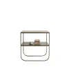 Tati Console 65 table d'appoint, calcaire jura, support nougat, 65