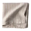Tell Me More nappe en lin 145x145 cm, Rayure de noisette
