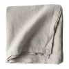 Tell Me More nappe en lin 145x145 cm, Gris chaud
