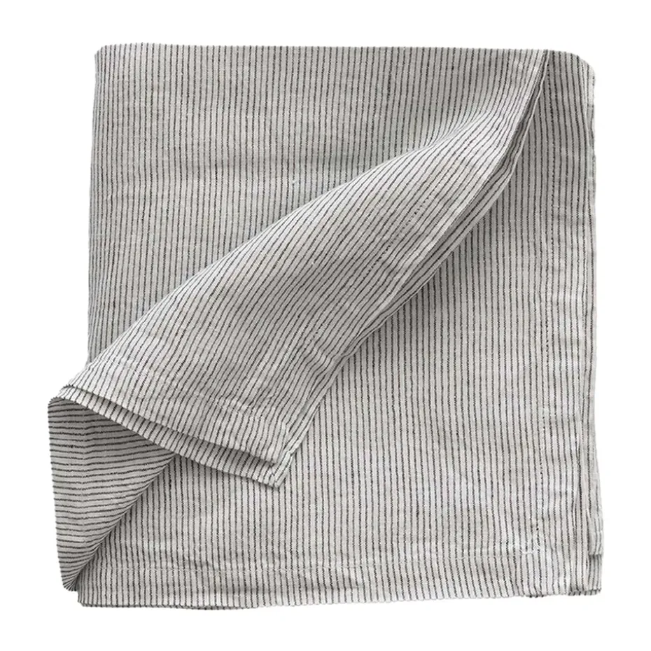 Tell Me More nappe en lin 145x145 cm, Pinstripe