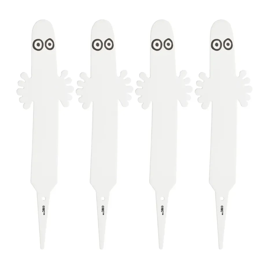 Étiquette de plante Hattifnatt, lot de 4, Blanc