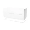 Tiroir module Molto 840, blanc, cadre en métal blanc incl.