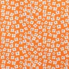 Tissu Belle Amie orange, orange-blanc