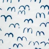 Tissu Bird, Blanc-bleu