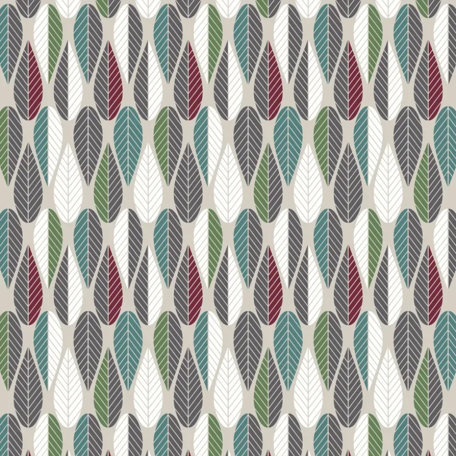 Tissu Blader, bordeaux-vert-gris