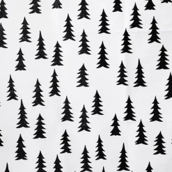 Tissu Gran, blanc-noir