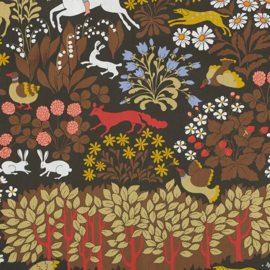 Tissu Jakten, marron