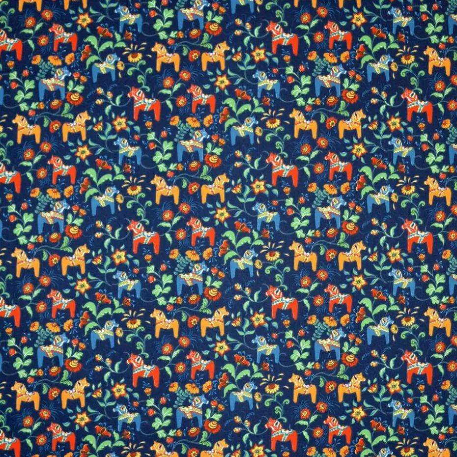 Tissu Leksand mini, bleu