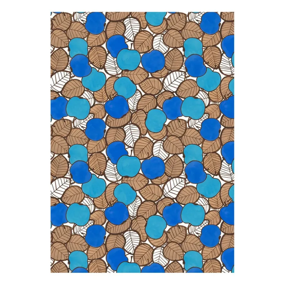 Tissu Päppel, Vert-bleu