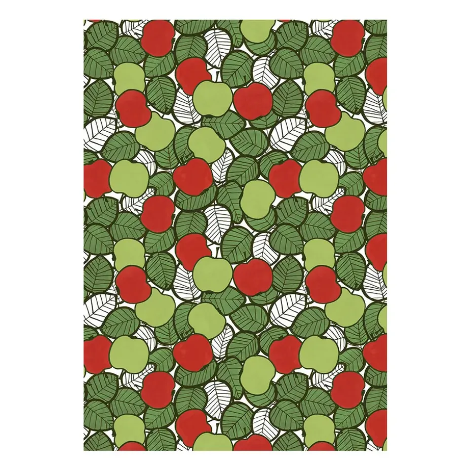 Tissu Päppel, Vert-rouge