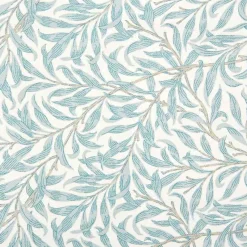 Tissu Ramas, Turquoise-Blanc