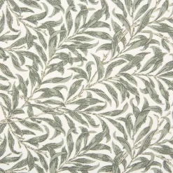 Tissu Ramas, Vert olive-Blanc
