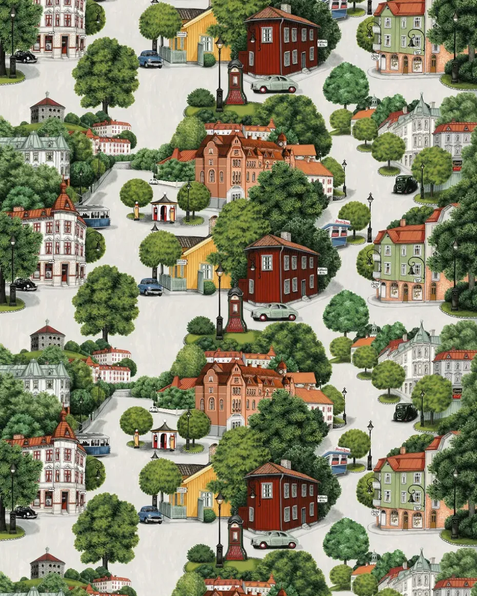 Tissu Sommarstad, Vert