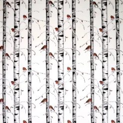 Tissu Vinterdungen, blanc