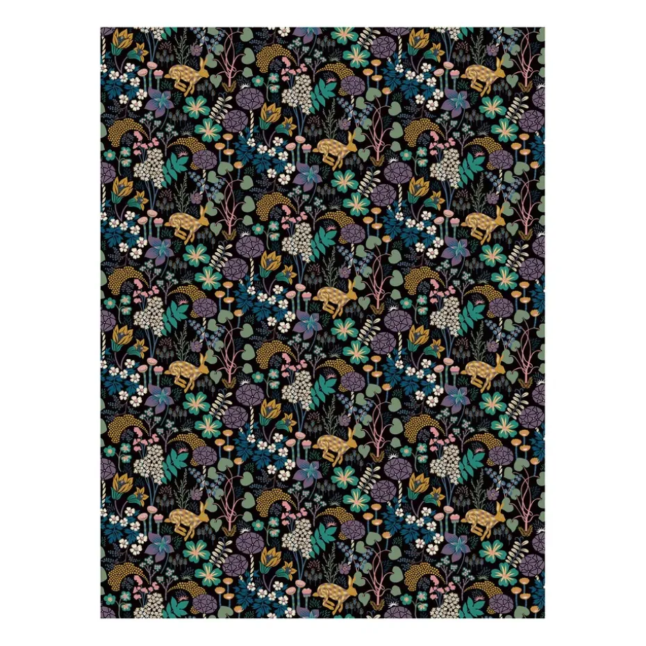 Toile cirée Lyckeflyckt, Noir