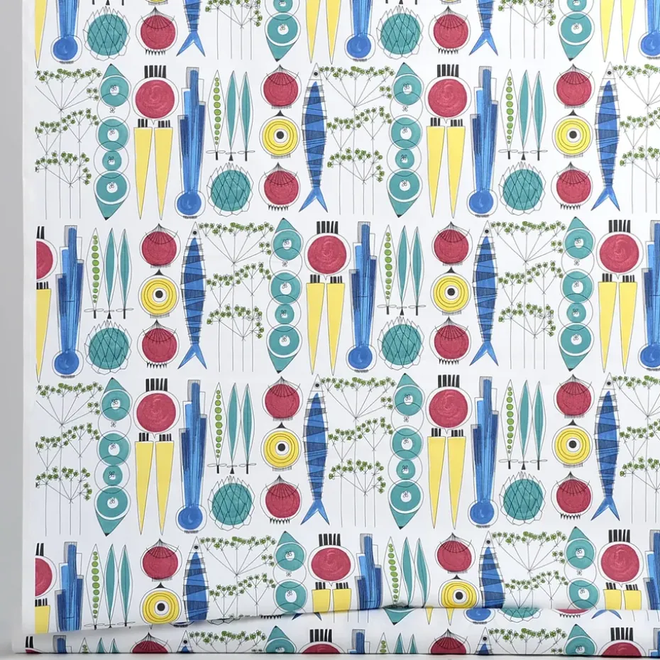 Toile cirée Pique-nique, blanc-multicolore