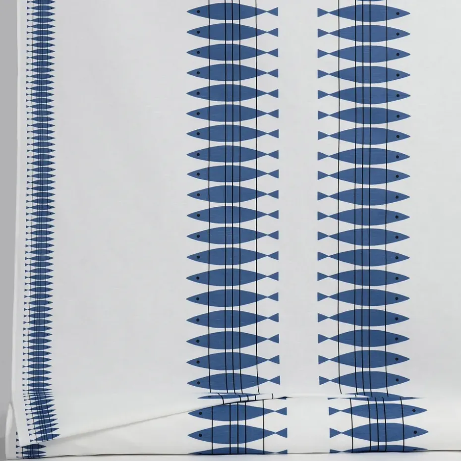 Toile cirée Sill au mètre, Bleu
