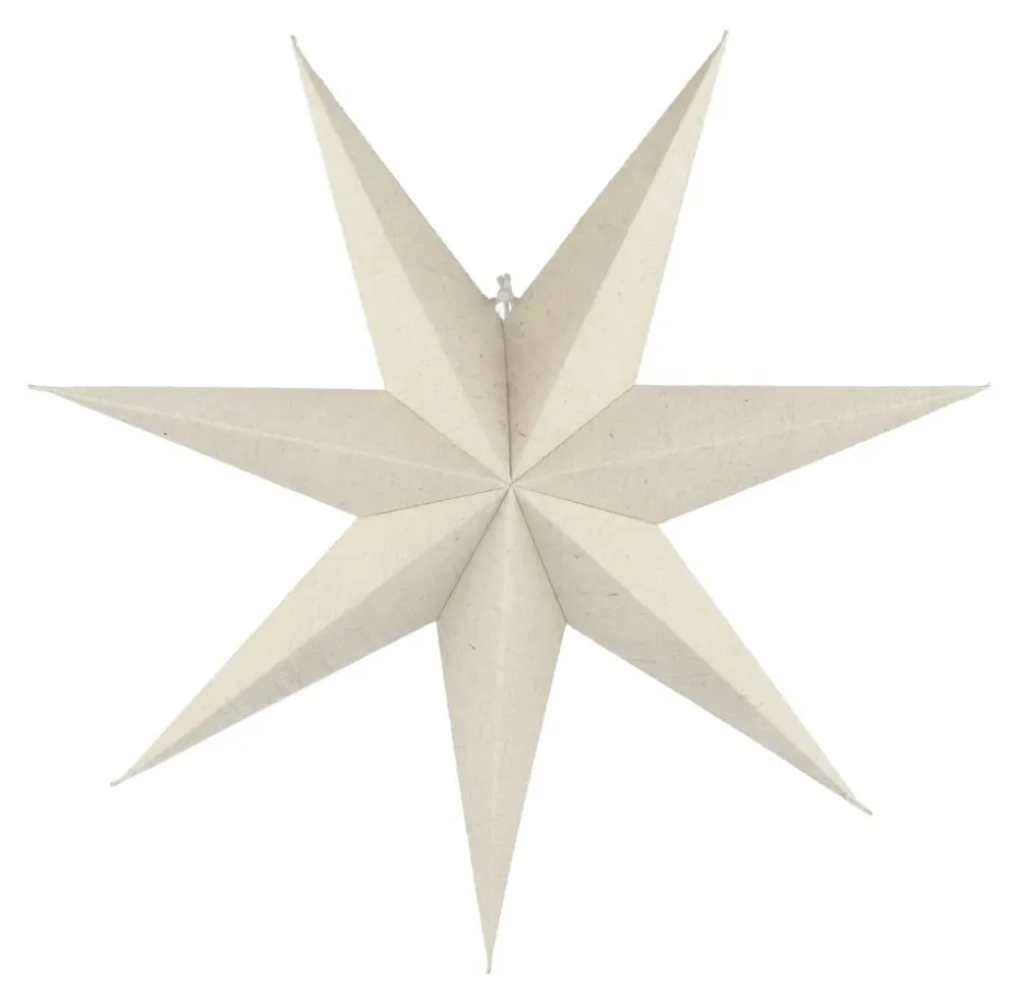 Étoile de l'avent blanche Bare, 60 cm