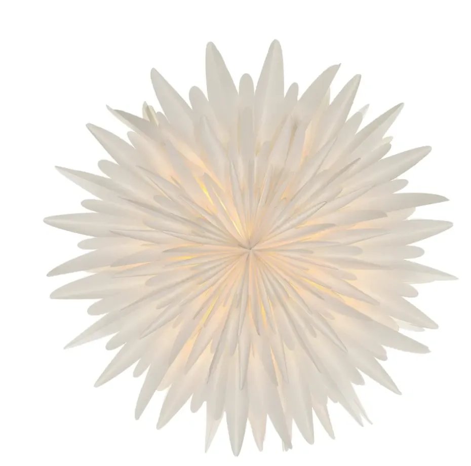 Étoile de l'avent blanche Luna, 80 cm