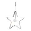Étoile de l'Avent Spica 40 cm, Cordon blanc-gris