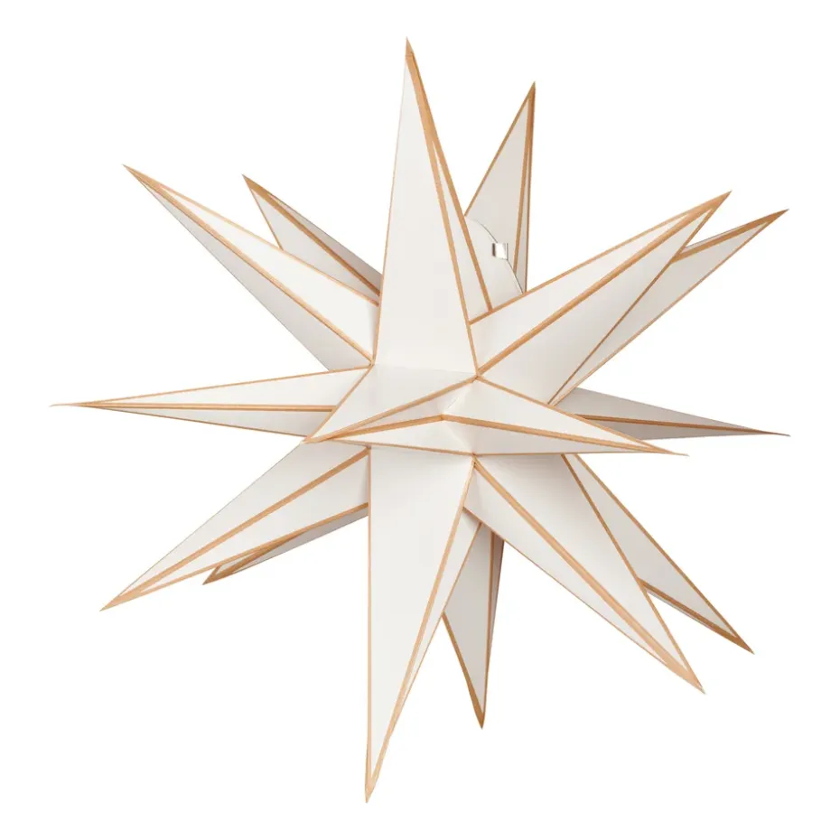 Étoile de L'Avent Sputnik Ø60 cm, Blanc-doré