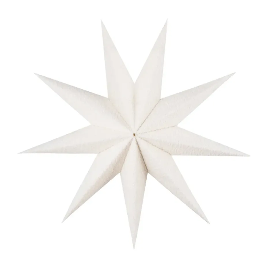 Étoile de Noël Stella Bouclé 60, Blanc