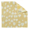 Torchon Bouquet 58x58 cm, Jaune-blanc