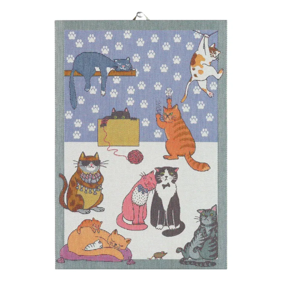 Torchon Cats fun, 35x50 cm