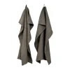 Torchon de cuisine Hetty 50x70 cm lot de 2, Charcoal