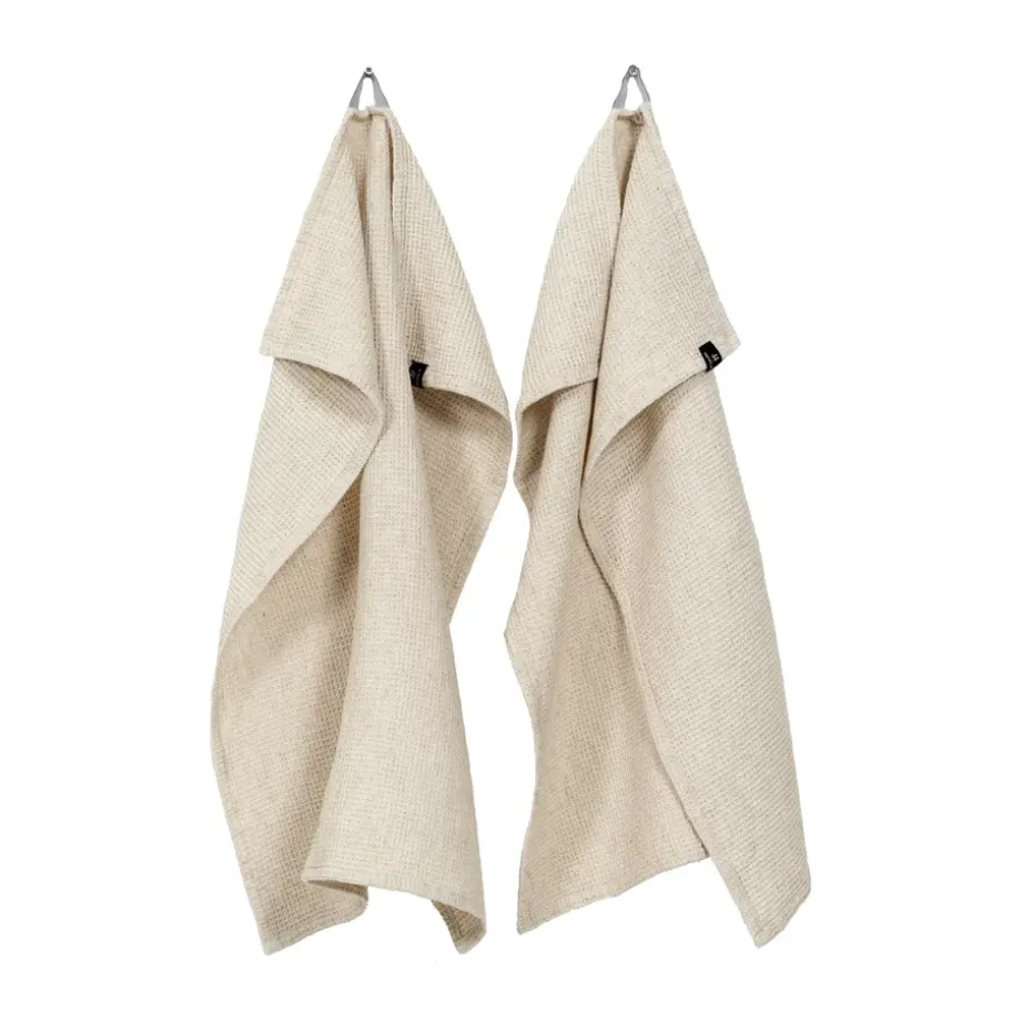 Torchon de cuisine Hetty 50x70 cm lot de 2, Porridge