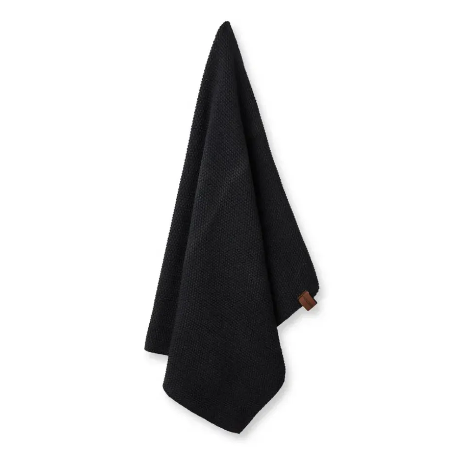 Torchon Humdakin Knitted 45x70 cm, Coal