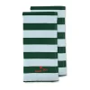 Torchon Love 50x70 cm lot de 2, Vert-bleu clair