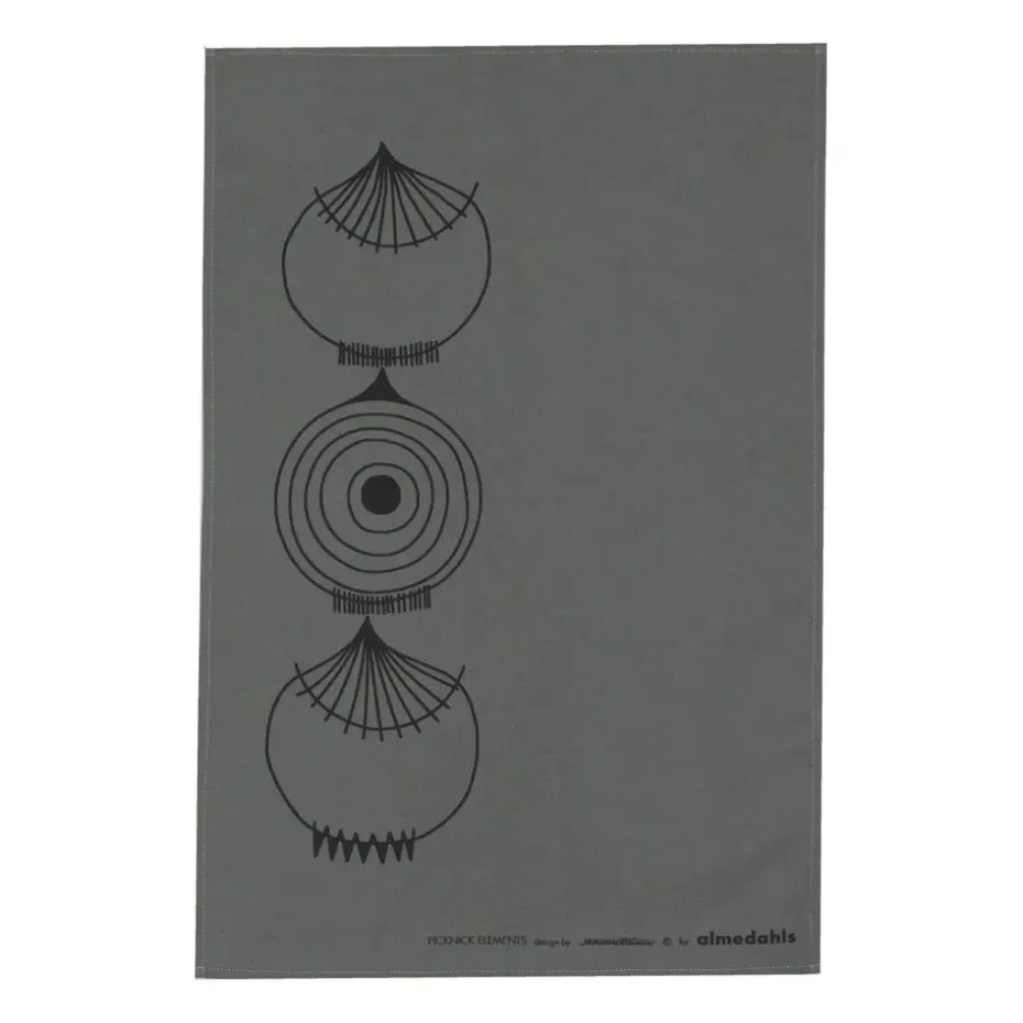 Torchon Picknick Elements 47x70 cm, Gris